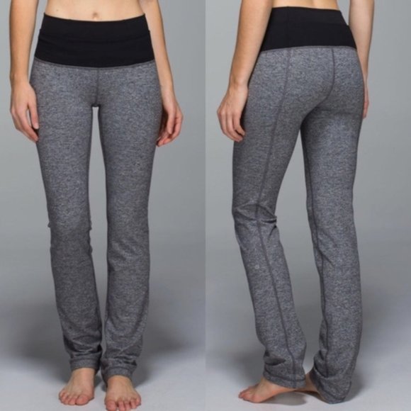 lululemon athletica Pants - Lululemon Straight-Up Pant Heathered Deep Coal